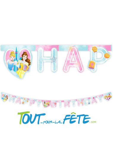 Guirlande de lettres Princesses Disney © 2 mètres