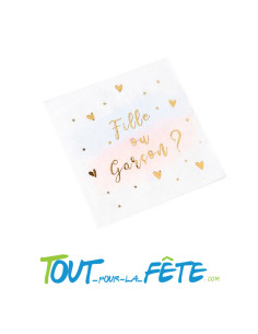 Lot de 16 serviettes fille ou garçon ?