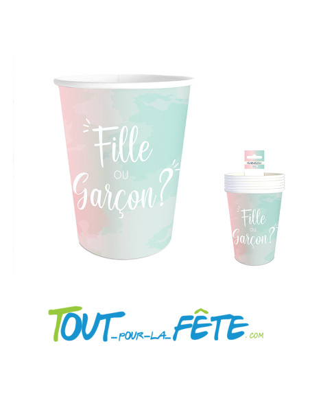 Lot de 6 verres fille ou garçon ?