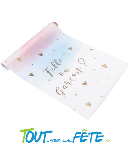 Chemin de table fille ou garçon ? 5 mètres