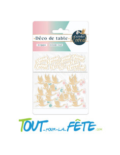 Confettis de table gender reveal 2