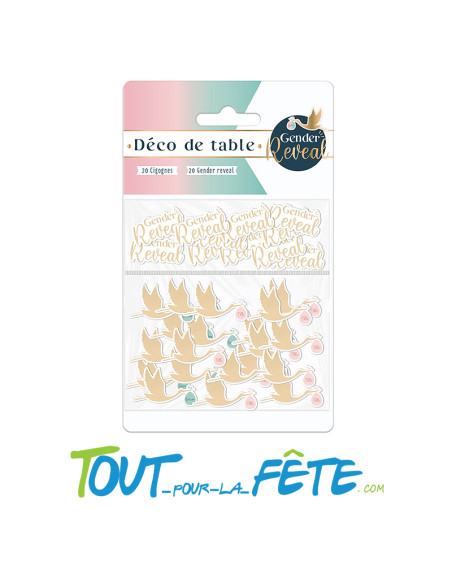 Confettis de table gender reveal