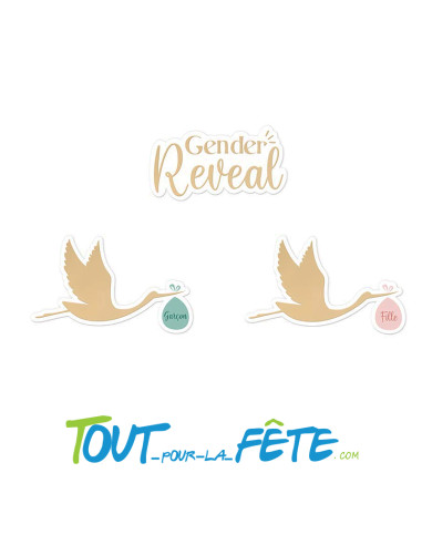 Confettis de table gender reveal