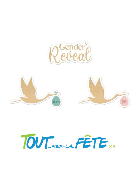 Confettis de table gender reveal