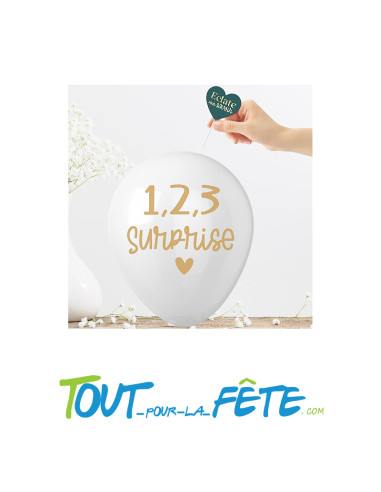 Carte ballon annonce Papy / Mamie