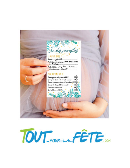 Lot de 6 cartes jeu des pronostics
