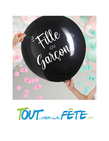 Ballon révélation à percer 100 cm