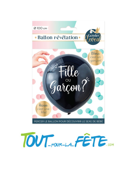 Ballon révélation à percer 100 cm