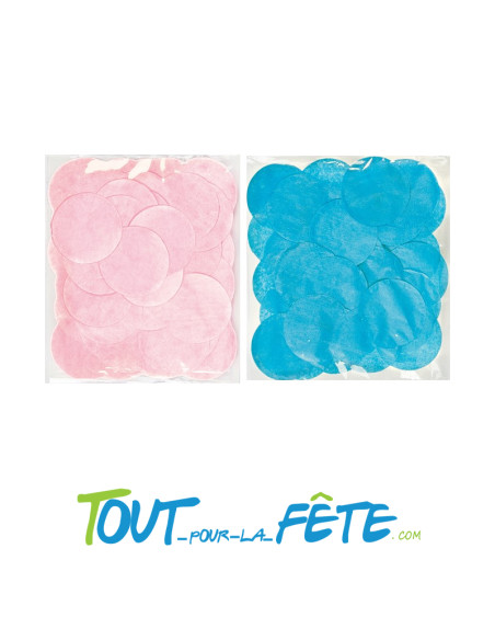 Ballon en latex noir gender reveal à percer 40cm confettis rose et bleu