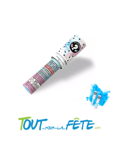 Fumigène Reveal Gender/Baby shower Bleu
