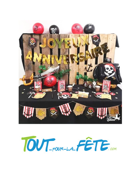 Lot de 6 gobelets pirate 25 cl
