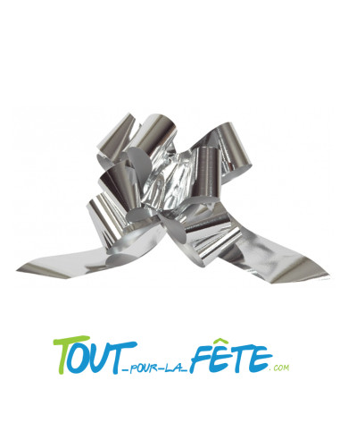 Lot de 5 grands nœuds automatiques métalliques 50mm