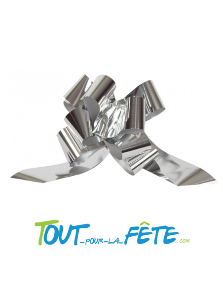 Lot de 5 grands nœuds automatiques métalliques 50mm