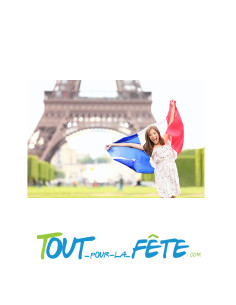 Drapeau polyester France 90x150 cm avec 4 Œillets 2