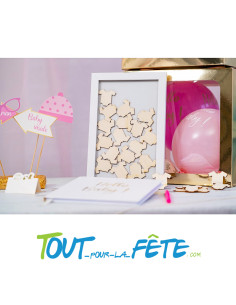 Cadre livre d'or Baby Shower 20cm x 30cm 2