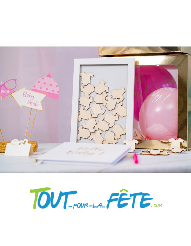 Cadre livre d'or Baby Shower 20cm x 30cm