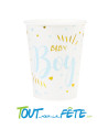 Lot de 10 verres Baby Boy 27 cl