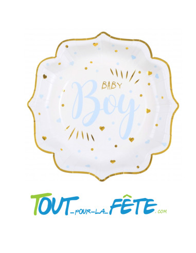 Lot de 10 assiettes Baby Boy