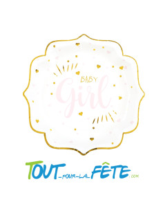 Lot de 10 assiettes Baby Girl