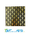 Lot de 16 serviettes GATSBY ANNÉE FOLLE 33 cm