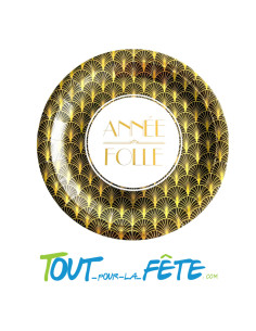 Lot de 8 assiettes 23 cm GATSBY Année folle 2