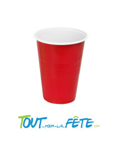 Lot de 10 gobelet Beer Pong Rouge 45cl