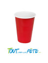 Lot de 10 gobelet Beer Pong Rouge 45cl
