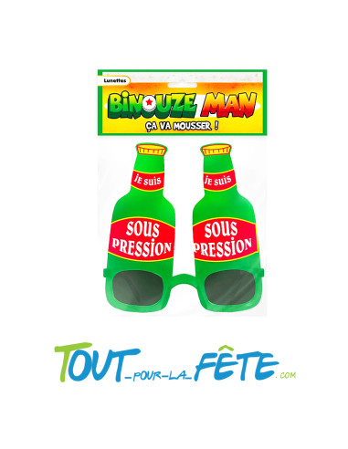 Lunettes Binouze Man pour en mettre plein la vue