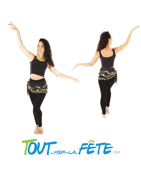 Set danseuse orientale collier, ceinture, boucle d'oreilles