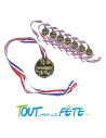 Médaille winner or lot de 8