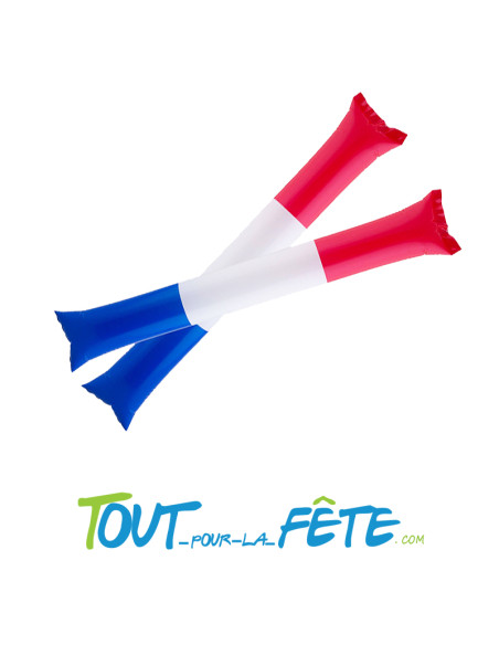 Bâton Gonflable Air bang Tap Tap Bleu, Blanc, Rouge