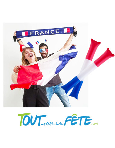 Bâton Gonflable Air bang Tap Tap Bleu, Blanc, Rouge