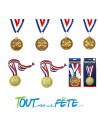Médaille d'or joyeux anniversaire par âge