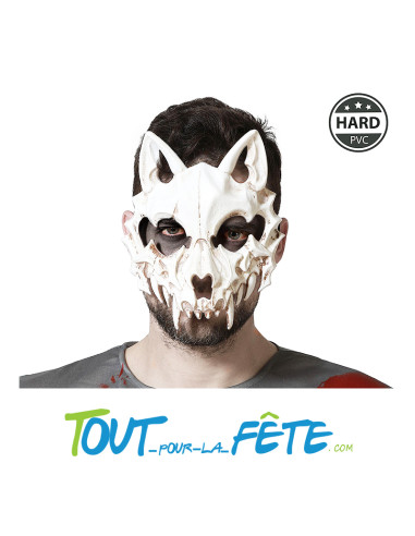 Masque loup squelette