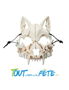Masque loup squelette