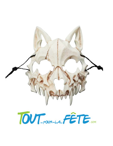 Masque loup squelette