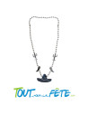 Collier argenté Cactus, Piment et Sombréro