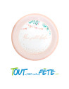 Lot de 6 assiettes mon petit bébé rose