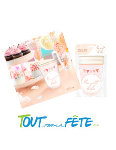 Lot de 6 verres mon petit bébé rose 25 cl 2