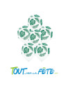 Sachet de 6 ballons en latex a motifs tropical