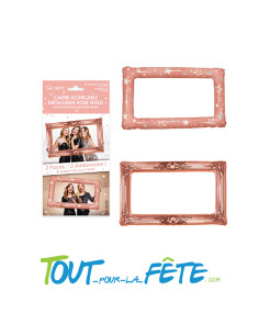 cadre gonflable métallique double face rose gold pour photobooth 2