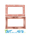 cadre gonflable métallique double face rose gold pour photobooth