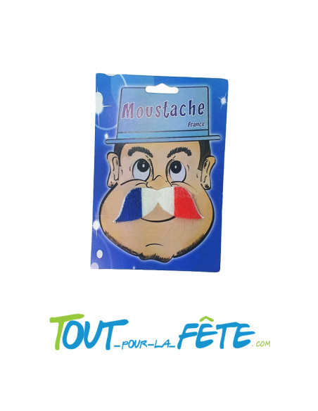 Moustache France Bleu, Blanc, Rouge