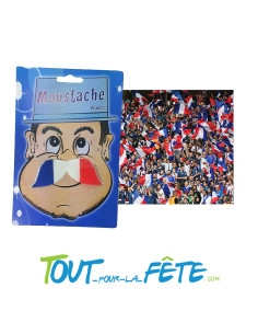 Moustache France Bleu, Blanc, Rouge 2