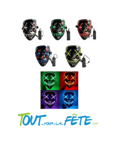 Masque lumineux led Halloween