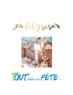 Guirlande en lettre Petit Trésor Or 1.20 mètres