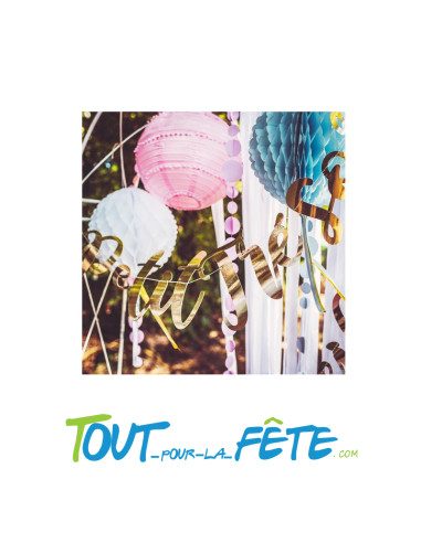 Guirlande en lettre Petit Trésor Or 1.20 mètres
