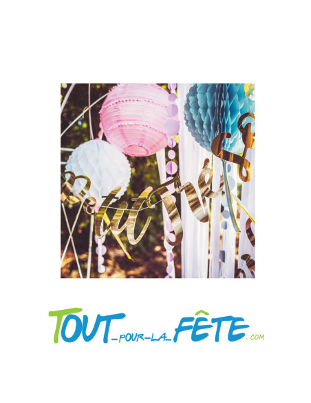 Guirlande en lettre Petit Trésor Or 1.20 mètres