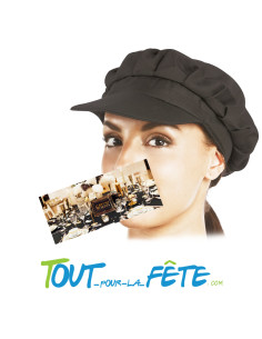 Casquette gavroche noir année 20 2
