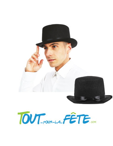 Chapeau haut de forme noir